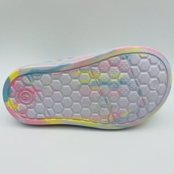 Toddler Girls' Slip On Close Toe Water Shoes Multicolored Summer Size 7 - Picture 5 of 5